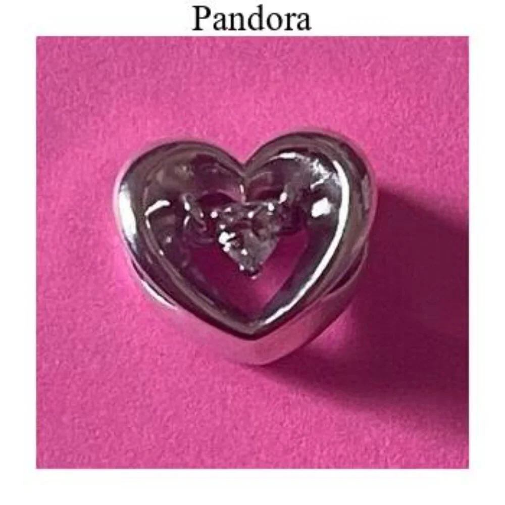 Pandora Radiant Heart & Floating Stone Charm